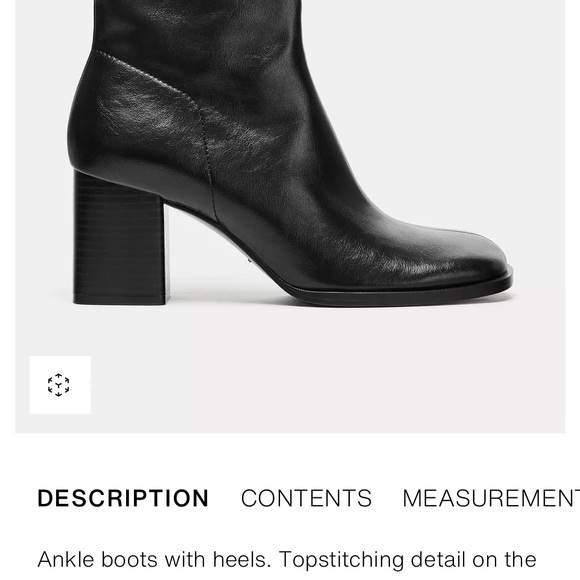 Zara Shoes - Zara 7.5 EUC like NEW Black Block Heel Ankle Boots